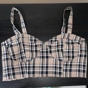 Plaid Crop / Bra Top